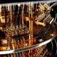 Close-up image of a quantum computer.